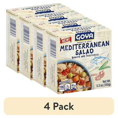 (4 pack) Goya Mediterranean Tuna Salad, 5.3 oz