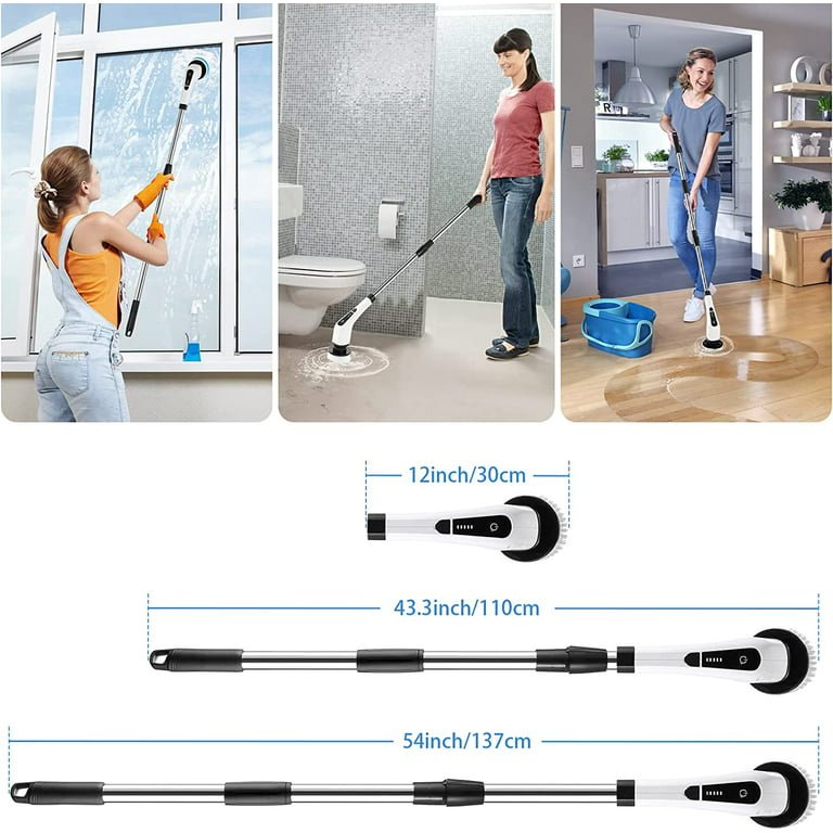 Bathroom Electric Cleaning Trubo Brush Spin Cleaning Scrubber Bathroom –  TheTrendWillOut