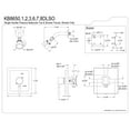 thumbnail image 2 of Kingston Brass KB8652DLSO Concord Single-Handle Pressure Balanced Shower Faucet, Polished Brass, 2 of 4