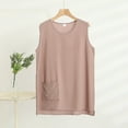 thumbnail image 2 of ZyeKqe Plus Size Tank Tops for Women Sleeveless Shirts Crewneck Lightweight Comfy Blouses, 2 of 4