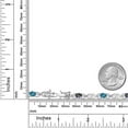thumbnail image 6 of Gem Stone King 925 Sterling Silver Green Mystic Topaz and London Blue Topaz and Lab Grown Diamond Bracelet for Women | 4.81 Cttw | Gemstone November Birthstone | Oval 6X4MM | Length 7.25 inches, 6 of 6