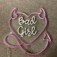 thumbnail image 4 of Craftnamesign Bad Girls Devil Heart Neon Sign, Heart LED Sign,Girl Room Decor, 4 of 4