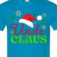 thumbnail image 4 of Inktastic Uncle Claus with Christmas Santa Hat and Snowflakes T-Shirt, 4 of 5