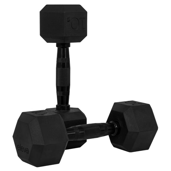 Set De Mancuernas Eleva ELEVA-2MH Hexagonal 10 Lb Con 2 Pz