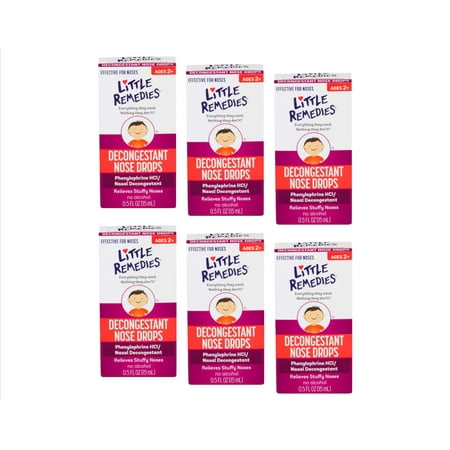 Little Noses Decongestant Nose Drops 0.50 oz (Pack of 6)