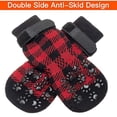 thumbnail image 2 of 4Pcs Anti-Slip Dog Socks-Double Sides Grips Traction Control on Hardwood Floor,Dog Boots for Winter,Dog Shoes for Cold Pavement,Paw Protector,Prevents Licking,for Small Medium Large Senior Dogs, 2 of 8
