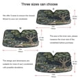 thumbnail image 5 of Yayeee Car Windshield Sun Shade Universal Fit Front Visor Protector, Green Forest Scene, 5 of 8