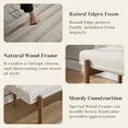 thumbnail image 4 of Dayalane Upholstered End of Bed Bench, Modern Ottoman Tufted Bedroom Bench with Solid Wood Legs for Living Room, Entryway, Vanity, Cheniile Beige, 4 of 7