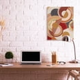 thumbnail image 2 of Stupell Industries Abstract Organic Red Brown Circles Asymmetric Design Canvas Wall Art Design by Grace Popp, 30" x 40", 2 of 6