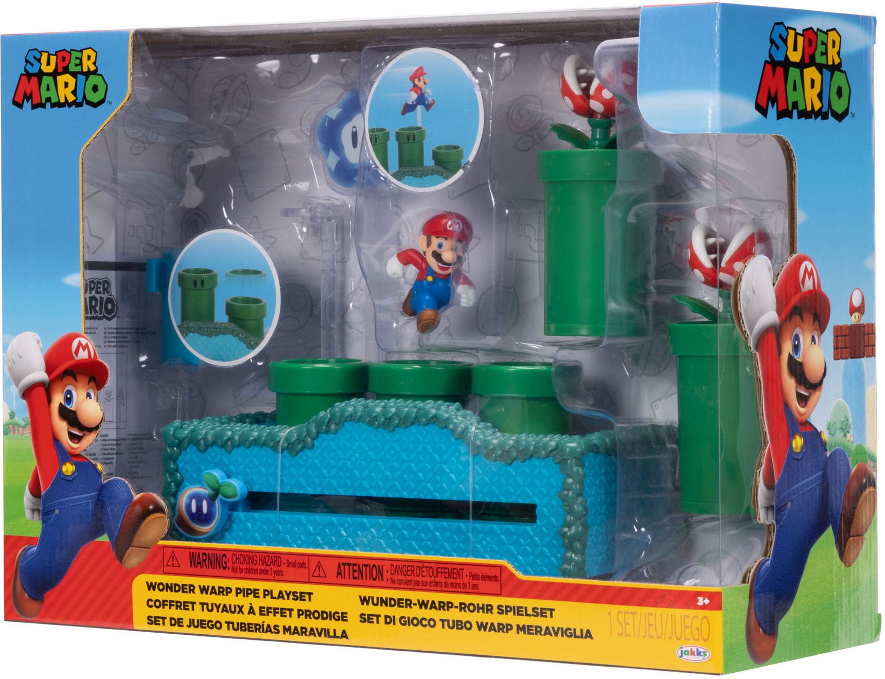 Super Mario - 2.5" Wonder Warp Pipe playset