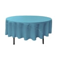 thumbnail image 1 of LA Linen TCpop90R-TurquoiseDrkP52 Nappe en Popeline de Polyester, Turquoise Foncé - 90 Po. Rond, 1 of 3