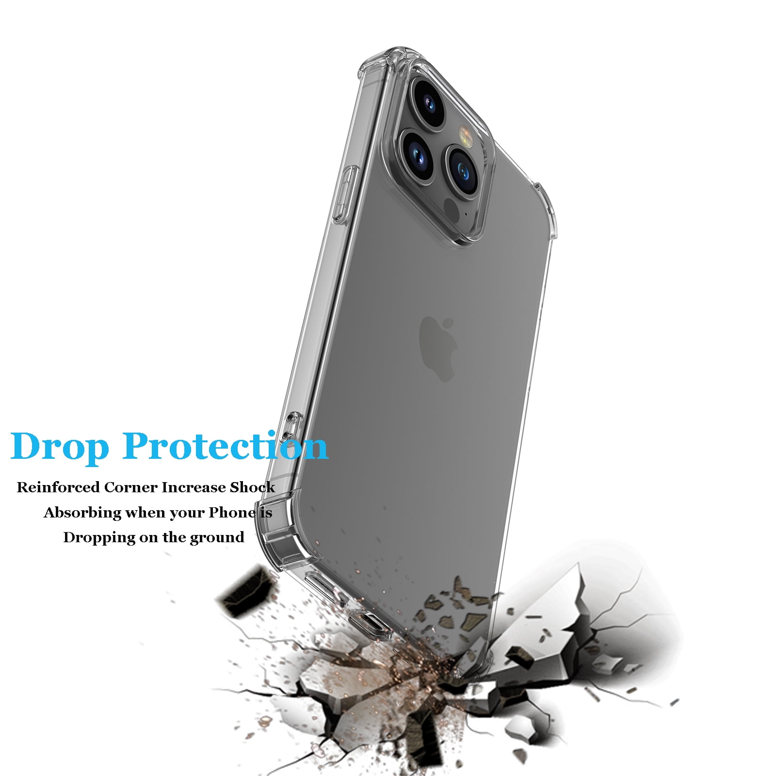 X-level Case for iPhone 15 Plus, Soft Flex TPU Clear Case, Ultra