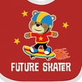 thumbnail image 4 of Inktastic Skateboard Future Skater Boys Baby Bib, 4 of 4