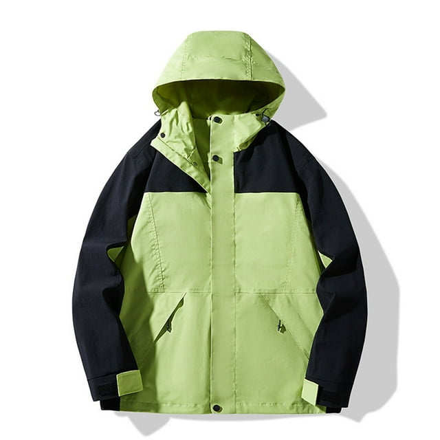 Chaquetas y abrigos casuales con capucha de manga larga para mujer, traje de sprint para hombre y mujer, chaqueta de estilo pareja, abrigo desmontable, impermeable, resistente al viento, traje de spri