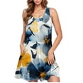 thumbnail image 2 of Uaswgudfs Sleeveless Tropical Midi Dress for Women - A-Line Summer Sundress with Fitted Waist, Functional Pockets & Casual Flowy Silhouette, 2 of 5