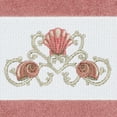 thumbnail image 2 of Authentic Hotel and Spa  Turkish Cotton Shells Embroidered Tea Rose Hand Towel, 2 of 2