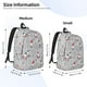 thumbnail image 2 of Disketp Santa with Gifts print Canvas Backpack Lightweight Travel Daypack Student Rucksack Laptop Backpack-Medium, 2 of 5