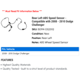 thumbnail image 2 of Rear Left ABS Speed Sensor - Compatible with 2008 - 2010 Dodge Challenger 2009, 2 of 2