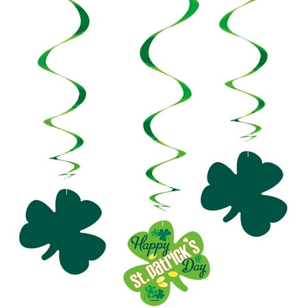 St Patrick S Day Argyle Hanging Decorations 26in 3ct Walmart Com