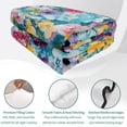 thumbnail image 3 of Twin XL Quilt Set 68''x98'', Spring Floral Lightweight Summer Bedspread Coverlet Set with 2 Pillow Shams, Modern Oil Painting Abstract Art Breathable All Season Quilt Bedding for Dorm/Guest Room, 3 of 6