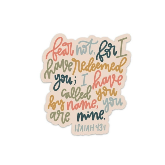 Sticker | Isaiah 43:1