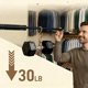 thumbnail image 4 of Organizador de armario de pared con diseño deslizante: barra para colgar ropa extensible y temporal para el almacenamiento en armarios domésticos., 4 of 6