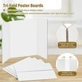 thumbnail image 3 of Artrylin 3 Pcs Small Trifold Poster Board, 21.2 x 14 inches Poster Board with Double Sided Tapes and Cardboard, Corrugated Presentation/Display Board for Project, Science Fair, Business, 3 of 7
