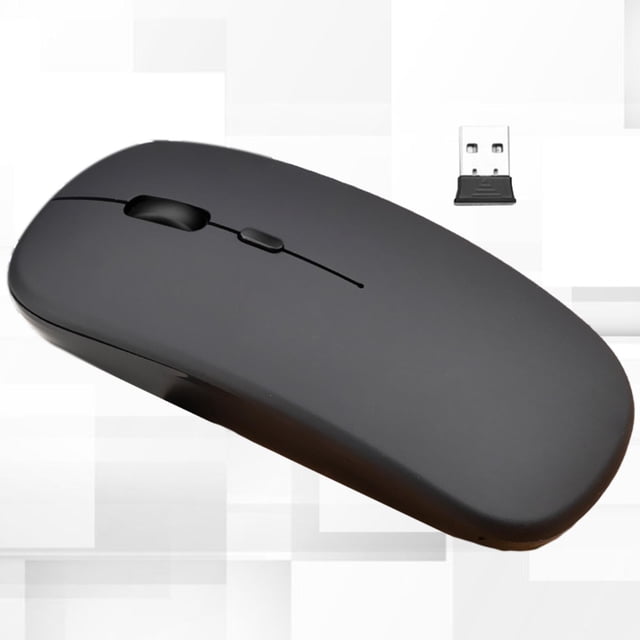 Ratón Inalámbrico, 2.4G 5.0, Silencioso, Óptico Portátil 4 Botones 1600DPI Ratones Inalámbricos Recargables para Computadora Portátil PC Esc Hugo Ratón inalambrico