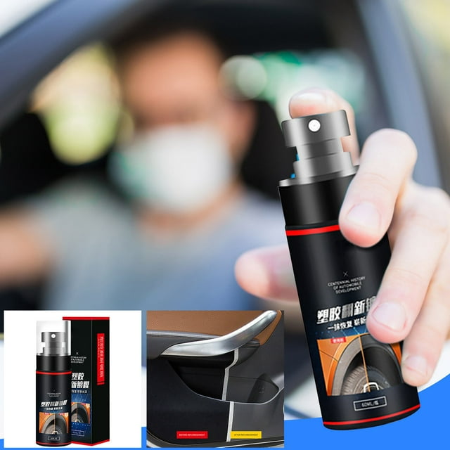 Up to 60% off Hoilday !Car Accessories 60mlAutomotive Plastic Retreading Agent Parts Interior Trim Instrument Panel Rubber Leather Glazing Retreading Meter Wax