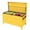 Yellow With Orange Stripes, variant on Kojooin Chassis Toolbox, Heavy-Duty Aluminum Diamond-Patterned Plate Toolbox with Handle, Lockable, Suitable for Truck Beds, Rvs, and Trailers, Black