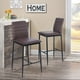 thumbnail image 2 of Set of 2 Bancos Alto, con Respaldo y Reposapié, Color Marrón HOMEMAKE FURNITURE Moderno, 2 of 6