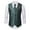 Green, variant on GHSOHS Mens Vest Tie Set 3PC Formal Waistcoat Jacquard Tuxedo Dress Vest Necktie Pocket Square Suit Vests Wedding Party Tuxedo Set 3XL