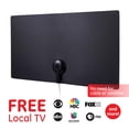 thumbnail image 5 of GE Antena de TV Interior Ultra Edge, Negro, Blanco, 4K 1080P VHF UHF, Antena de Largo Alcance, Digit, 5 of 5