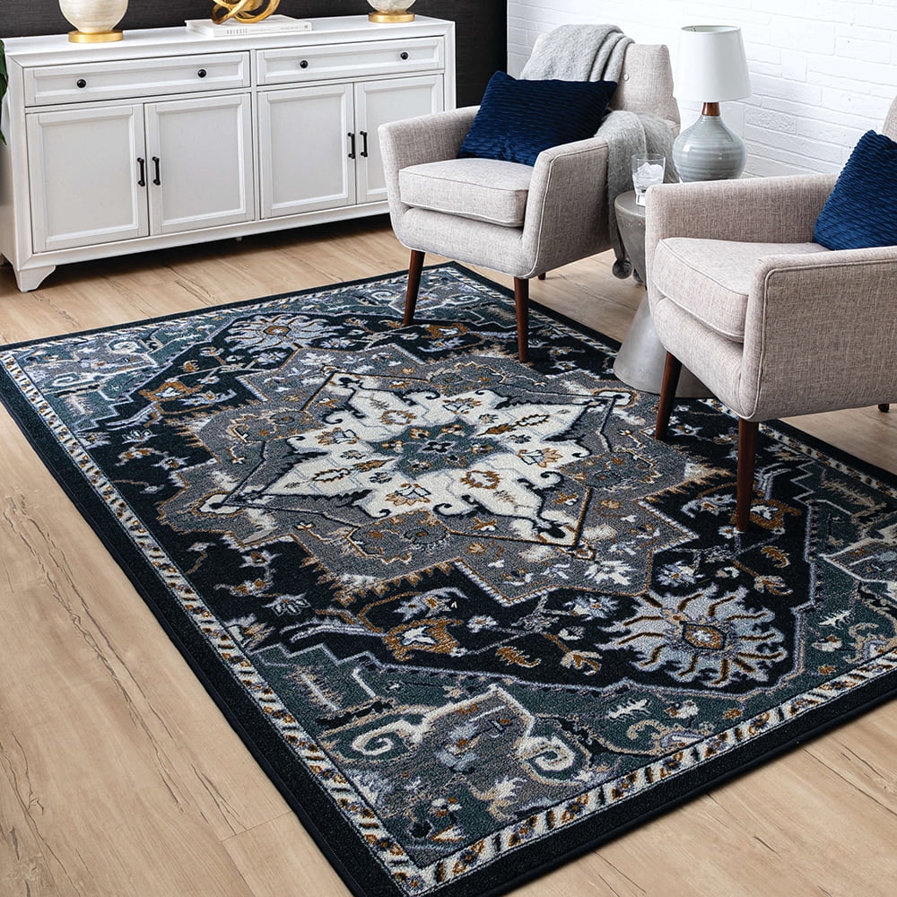 Mohawk Home Duero Navy Area Rug, 6' x 9'