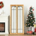 thumbnail image 4 of Full Length Mirror Wood Large Rustic Rectangular Full Body Mirror Standing the Wall, Floor Mirror for Bedroom Living Room, 69"x32", 4 of 6