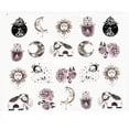 thumbnail image 3 of One Full sheet of nail decals/stickers, India, Black & White, Chandra, Boho, 3 of 6