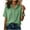 *Green, variant on VBVC Women's Short Sleeve Button Down Hooded Shirt,Ladies' Loose Fit Drawstring Collared Blouse,Lightweight Summer Tunic Top For Women,Black,S-2XL