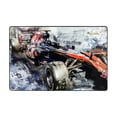 thumbnail image 4 of XMXY F1 Sports Car Area Rugs Doormat Outdoor Entrance , Facecloth Non-slip Floor Mat Rug for Living Room Kitchen Sink Area Indoor 36"x24", 4 of 9