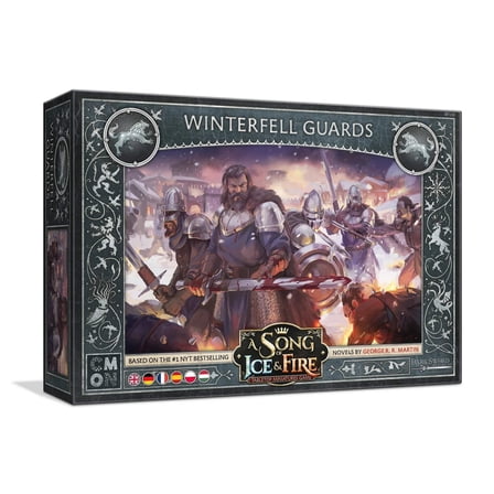 CMON A Song of Ice and Fire Tabletop Miniatures Game Winterfell Guards Unit Box - Stark Frontline Infantry, Strategy Game for Adults, Ages 14 , 2  Players, 45-60 Min Playtime, Made