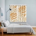 thumbnail image 4 of Orange Beige Abstract Kitchen Curtains 63 Inch Length, Modern Ombre Vintage Art Grommet Top Bedroom Living Room Curtains, Light Filtering Cafe Curtain Drapes 2 Panels Set 84''x63'', 4 of 9