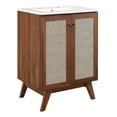 thumbnail image 3 of Modway Soma 24” Bathroom Vanity in Walnut White, 3 of 16