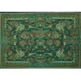 thumbnail image 1 of Ahgly Company Indoor Rectangle Animal Turquoise Blue Traditional Area Rugs, 4' x 6', 1 of 4