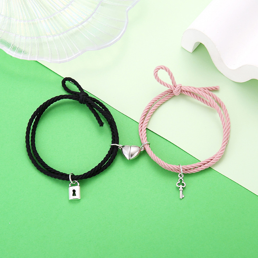 Sardfxul Magnetic Couple Bracelets Mutually Attractive Friendship Rope  Gifts for Friend 