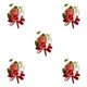 thumbnail image 3 of Guardurnaity Suministros de boda ecológicos: de ramillete de boda de larga duración, ramillete de boda nupcial rojo Type2 NO2, 3 of 6