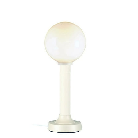 Patio Living Concepts Moonlite 35 Inch Table Lamp w/ 3 Inch White Tube Body & White Globe