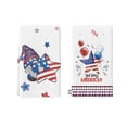 thumbnail image 1 of Independence Day Kitchen Towels Set of 2 Patriotic Dish Towels 4th of July Themed Hand Towels Absorbent Tea Towels for Drying Dishes Drying Hands Cooking Baking Kitchen Decor 23.6x15.7 Inches, 1 of 6