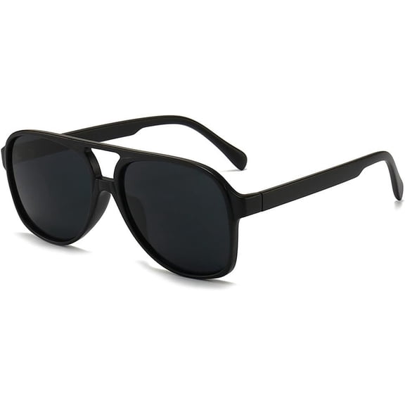 Aviator Sunglasses for Women Men 70s Glasses Retro  Yellow Lens Shades