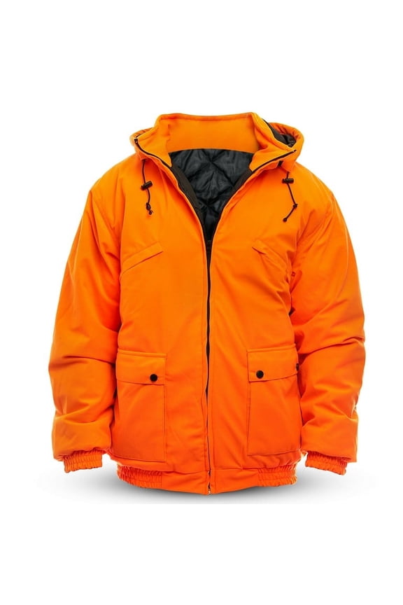 Mens Insulated & Waterproof Blaze Orange Tanker Jacket, Large, Orange