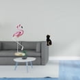 thumbnail image 2 of Estatua de resina de gato flamenco, escultura de animal, arte moderno, decoración para el hogar, figura de jardín con soporte de metal para estanque,, 2 of 8