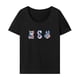thumbnail image 1 of Camiseta para Mujer Ropa de Verano Moda Cuello Redondo Camisa para Senderismo Trabajo Viaje a La Playa L, 1 of 7
